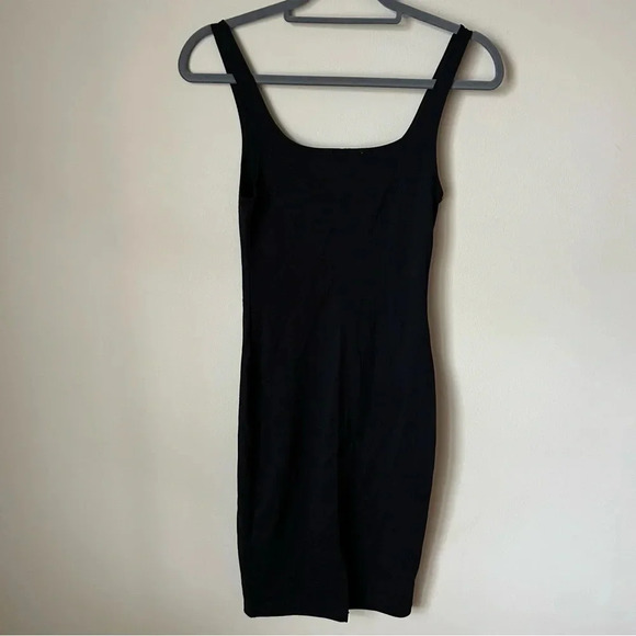 Zara Trafaluc Black Midi Knee Length Bodycon Sleeveless Dress Women’s Size Small - Picture 5 of 6